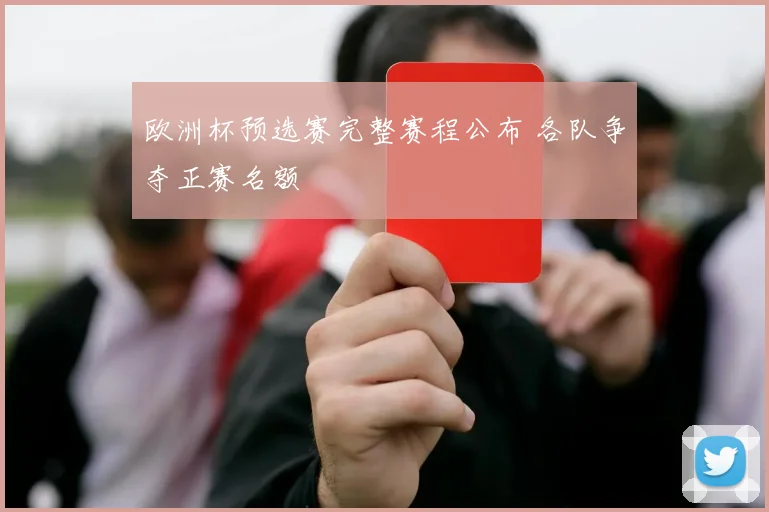 欧洲杯预选赛完整赛程公布 各队争夺正赛名额
